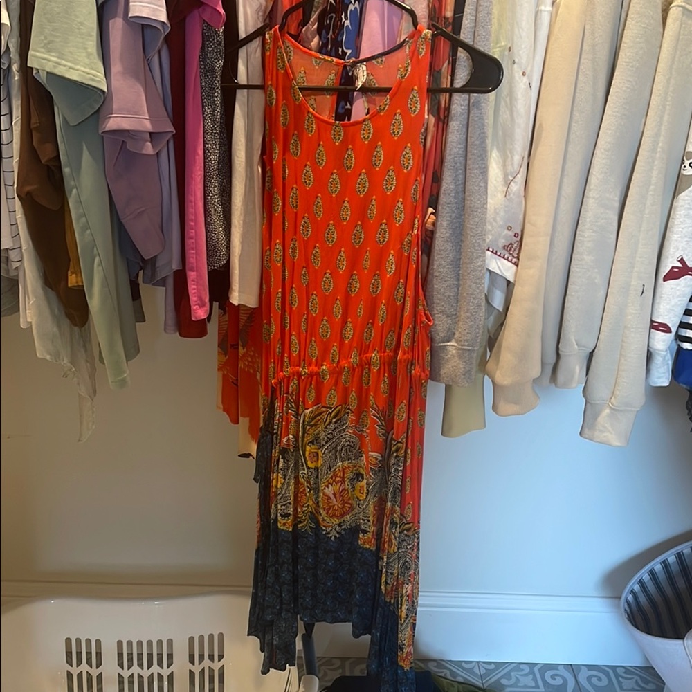 Free People Orange Sundress